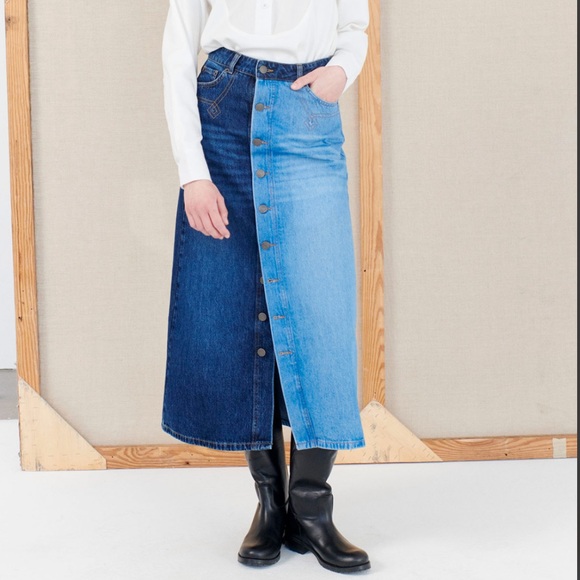 MUNTHE denim skirt